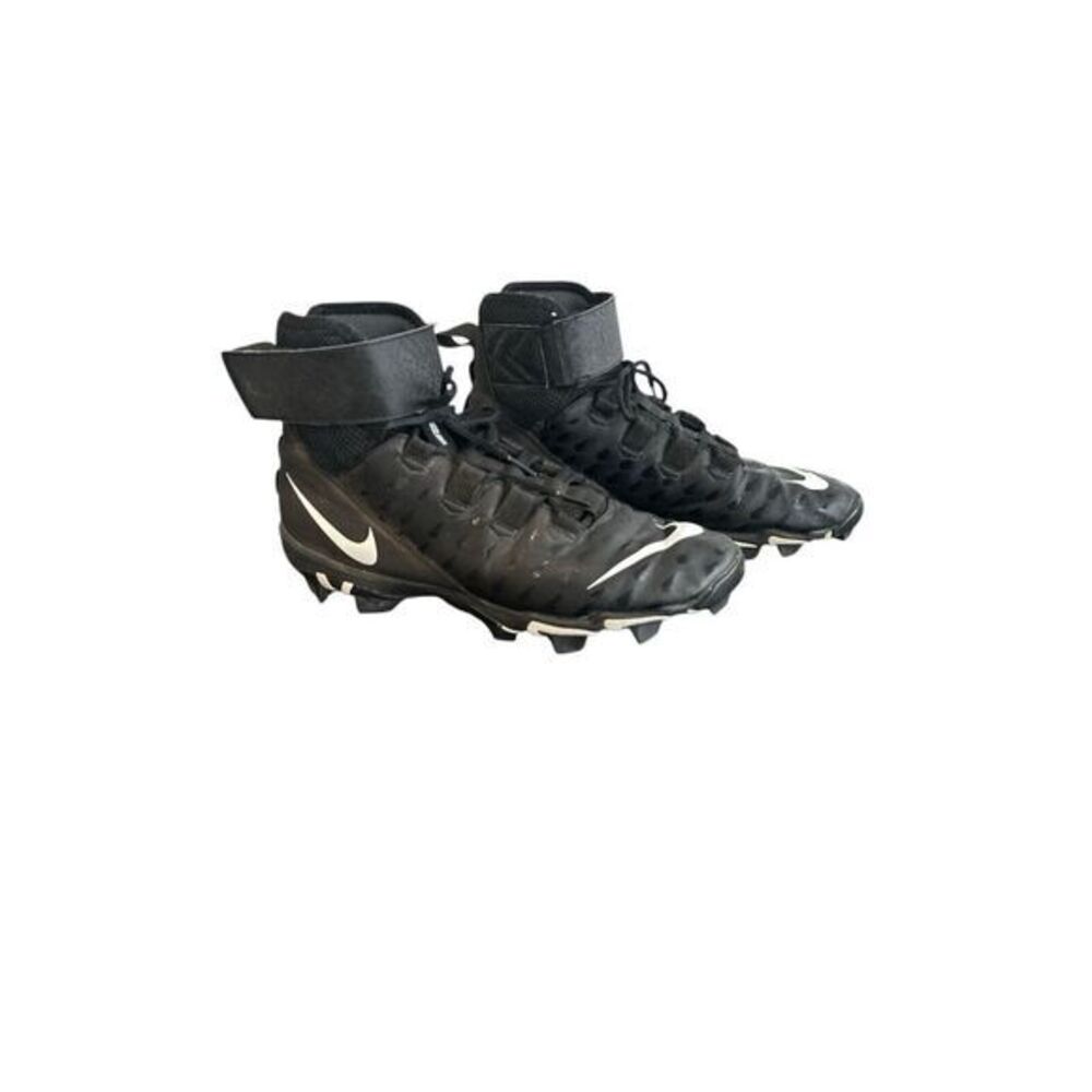 Nike Force Savage 2 Shark Men Sz 11 W Football High Top Cleats Black AQ7722-001‎